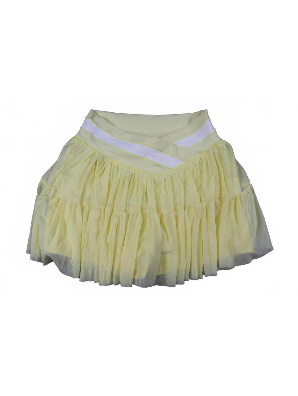 HRAGC Yellow Layered Tulle Skirt L (Stained)